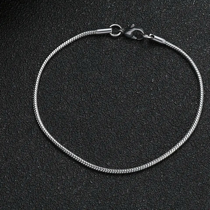 Pulseira modelo rabo de rato Masculina Feminina Unissex